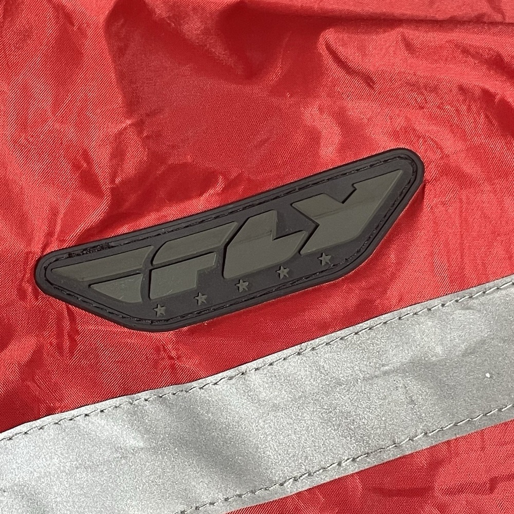 FLY Racing Team Waterproof Windbreaker Jacket S/M Red/Black - Picture 8 of 8